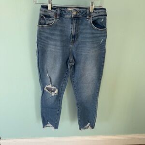Abercrombie & Fitch The Super Skinny Ankle High Rise Curve Love Jeans Size 28/6S